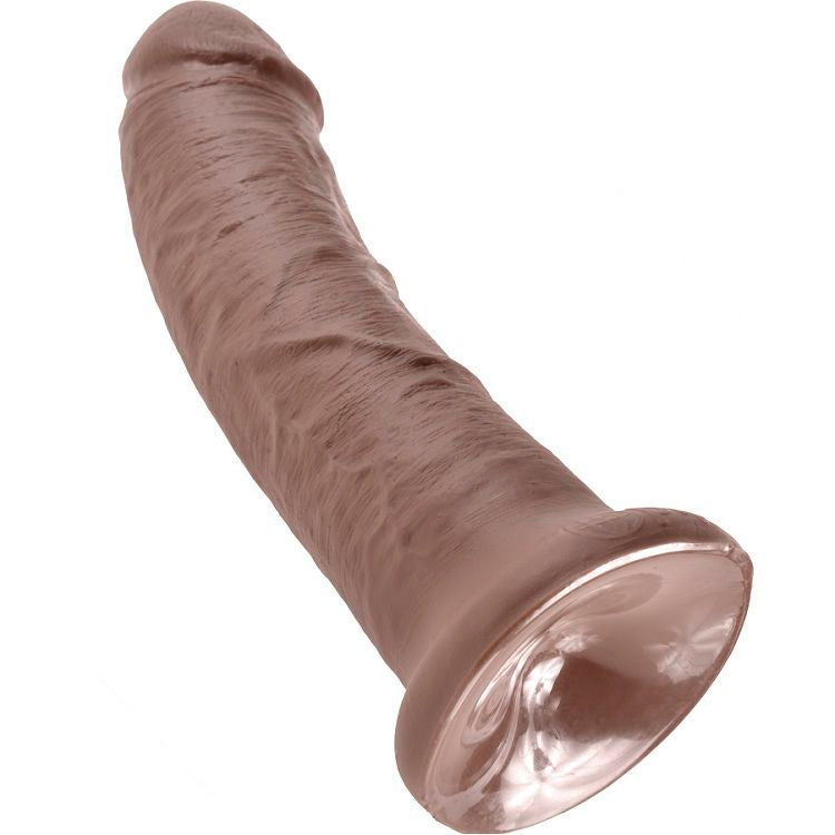 KING COCK - 8 DILDO BRĄZOWY 20.3 CM