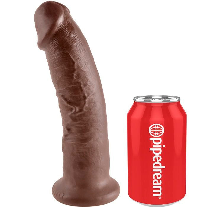 KING COCK - 9 DILDO BRĄZOWY 22.9 CM