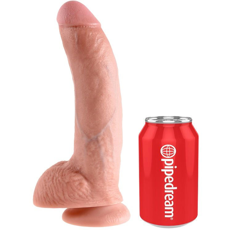 KING COCK - 9 DILDO CIAŁOWY Z JAJAMI 22.9 CM