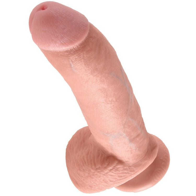KING COCK - 9 DILDO CIAŁOWY Z JAJAMI 22.9 CM