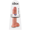 KING COCK - 11 DILDO MIĘSNY Z JAJAMI 28 CM