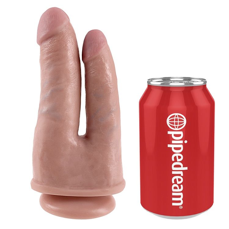 KING COCK - PODWÓJNY PENETRATOR FLESH