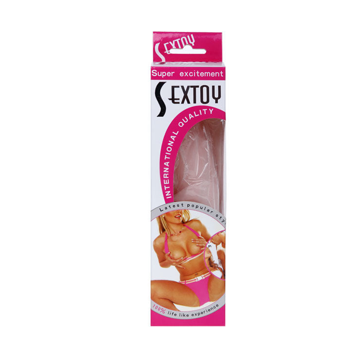 BAILE - REALISTYCZNE SILIKONOWE DILDO O WYGLĄDZIE SKÓRY 19 CM LOSOWY KOLOR PUDEŁKA