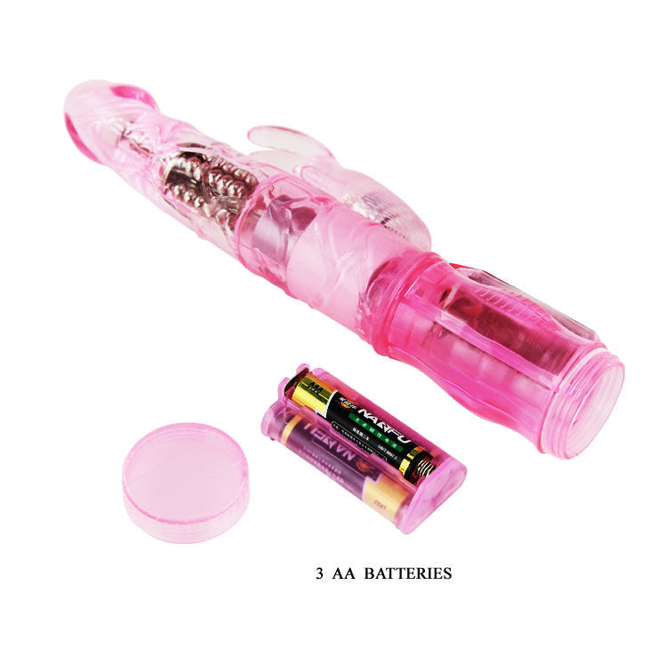 BAILE - RÓŻOWY KRÓLICZEK MINI WIBRATOR OBROTOWY SUPERSTYMULATOR