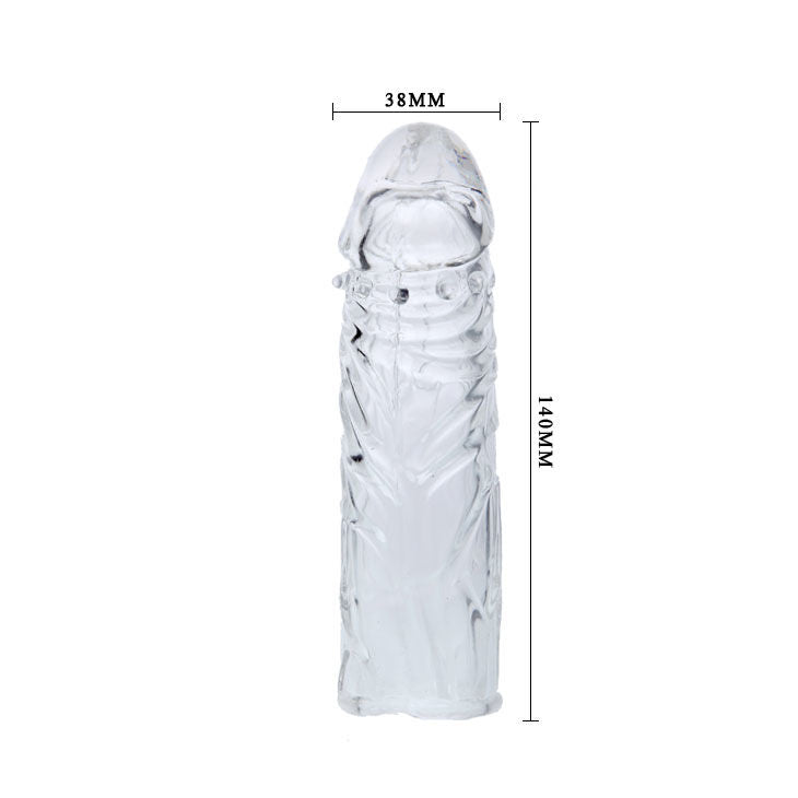 BAILE - PRZEŹROCZYSTA NAKŁADKA SILIKONOWA NA PENISA 13 CM