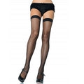 LEG AVENUE - CZARNE RAJSTOPY SIATECZKOWE NYLONOWE