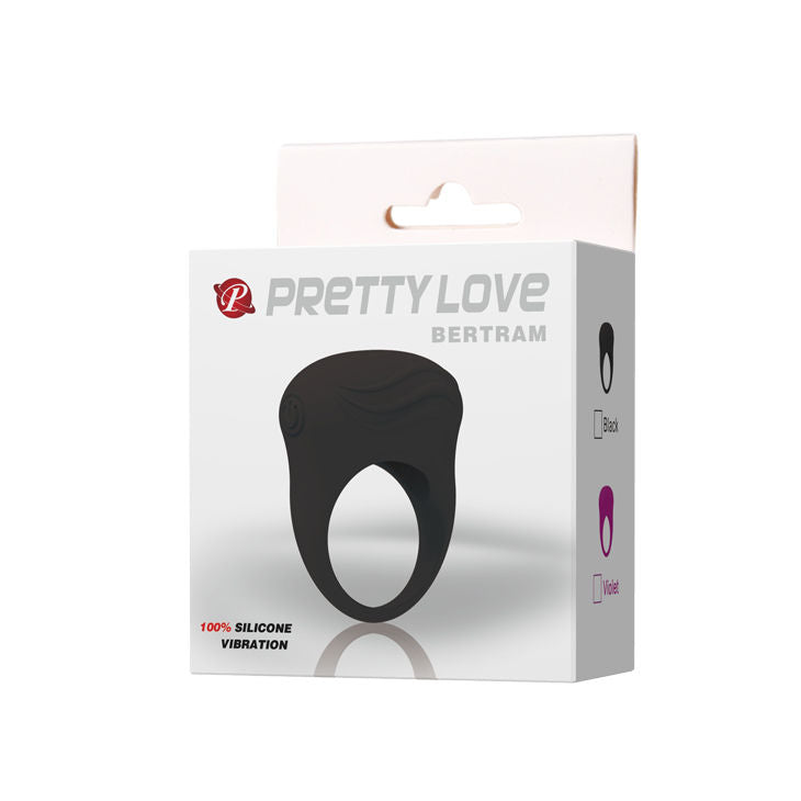 PRETTY LOVE - BERTRAM BLACK PIERŚCIEŃ WIBRUJĄCY