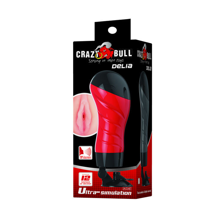 CRAZY BULL - MASTURBATOR DLA POCHWY Z PODSTAWĄ AKTYWOWANĄ GŁOSEM