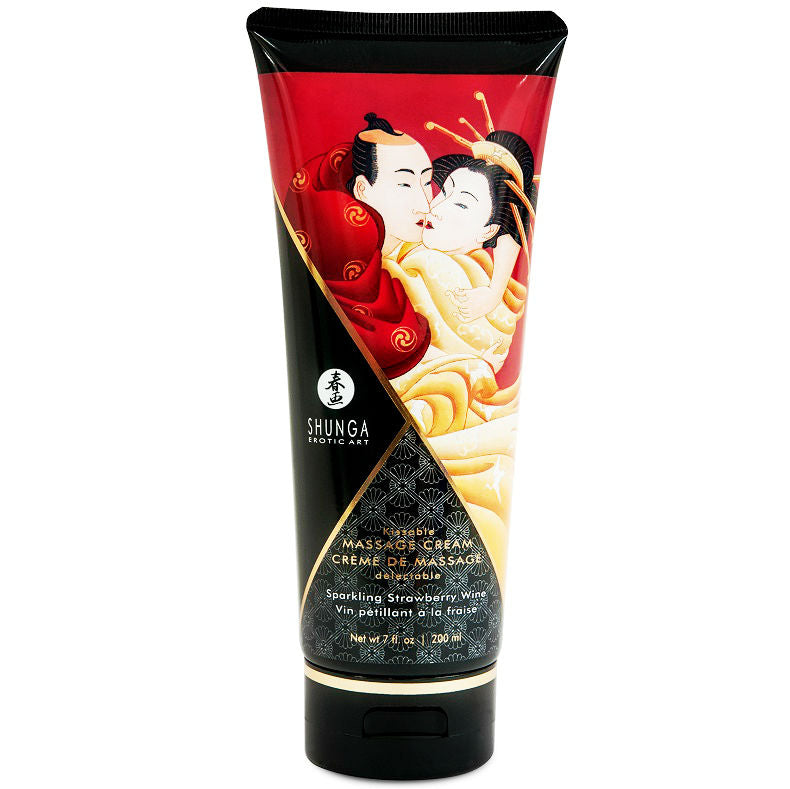SHUNGA – KREM DO MASAŻU TRUSKAWKA I CAVA 200 ML