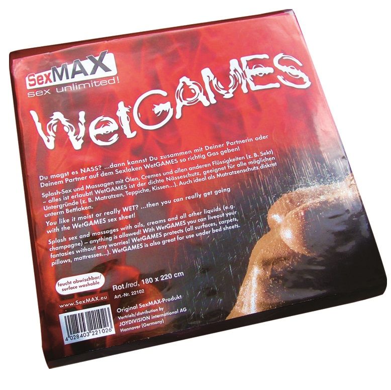JOYDIVISION SEXMAX - WETGAMES SEX-LAKEN CZERWONE