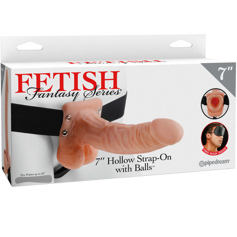 SERIA FETYSZ FANTASY – SERIA 7 PUSTY PASEK Z KULKAMI 17,8 CM CIELISTY