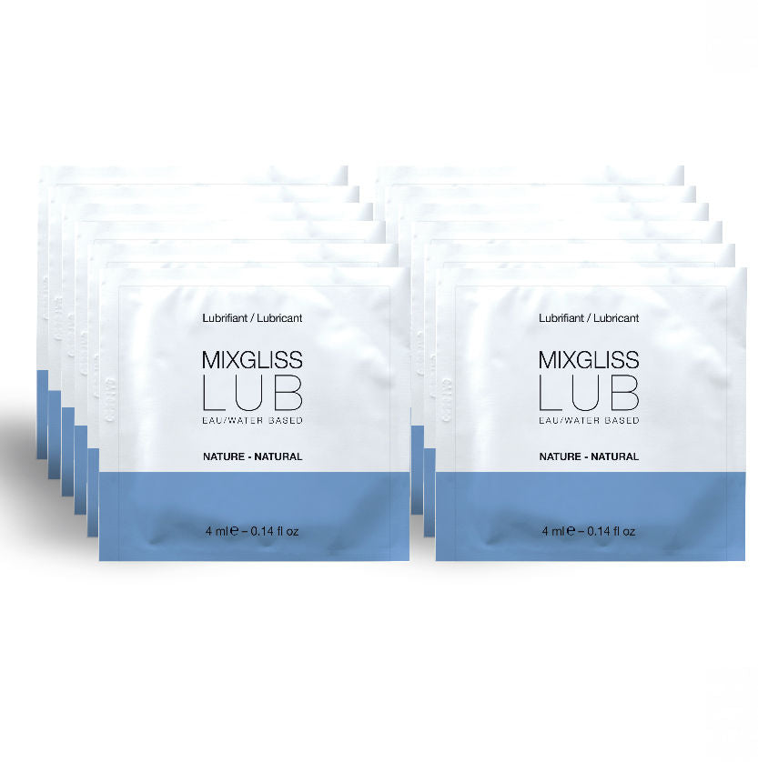 MIXGLISS – NATURALNY LUBRYKANT NA BAZIE WODY 12 JEDNORAZOWYCH DAWEK 4 ML