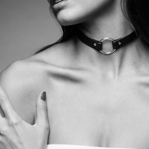 BIJOUX INDISCRETS LABIRYNT - CZARNY NASZYJNIK-DŁAWIK