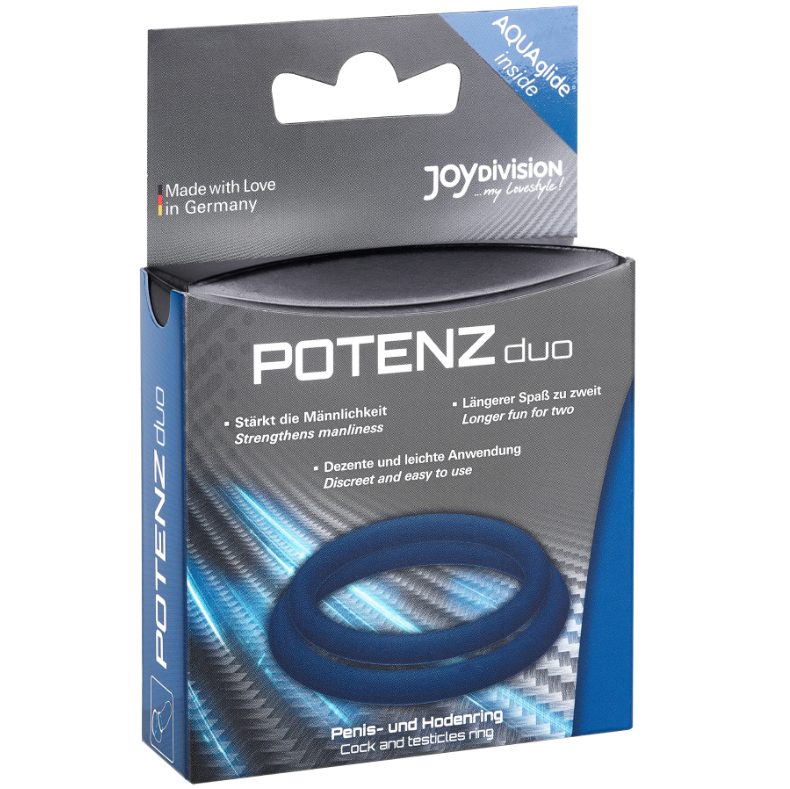 JOYDIVISION POTENZDUO - NIEBIESKIE PIERŚCIENIE - M
