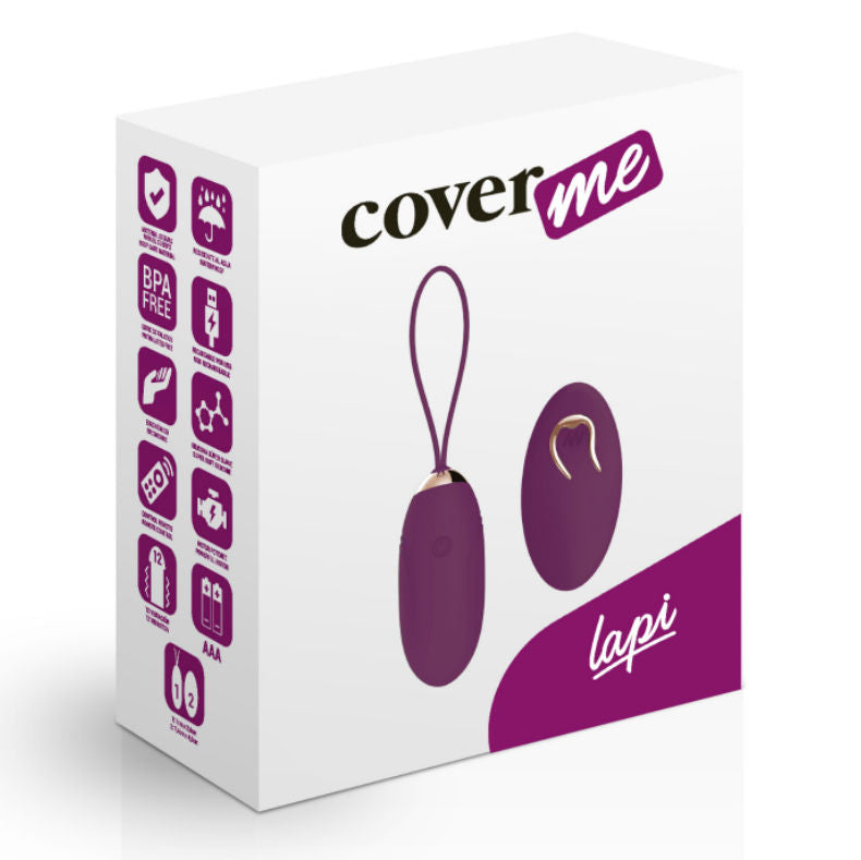 COVERME - JAJKO Z WIBRATORAMI LAPI LILAC Z PILOTEM