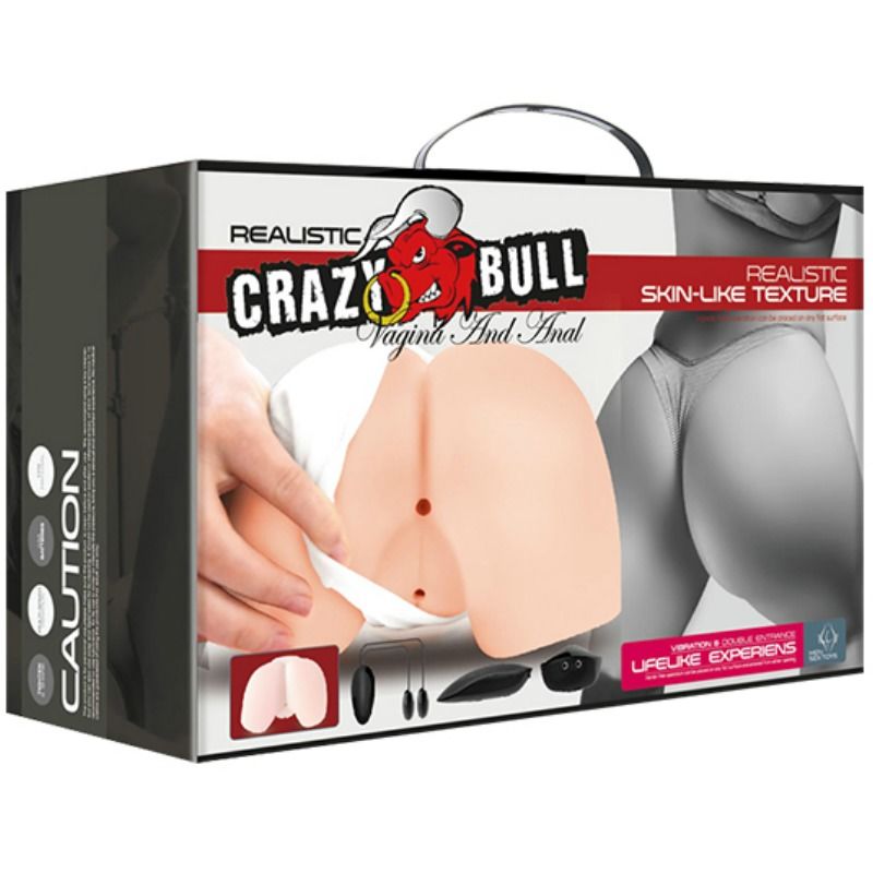 CRAZY BULL - REALISTYCZNA WAGINA I ODBYT Z WIBRACJAMI POZYCJA 4