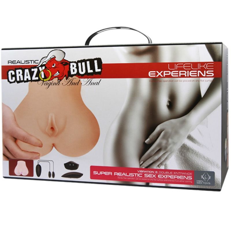 CRAZY BULL - REALISTYCZNA WAGINA I ODBYT Z WIBRACJAMI, POZYCJA 7