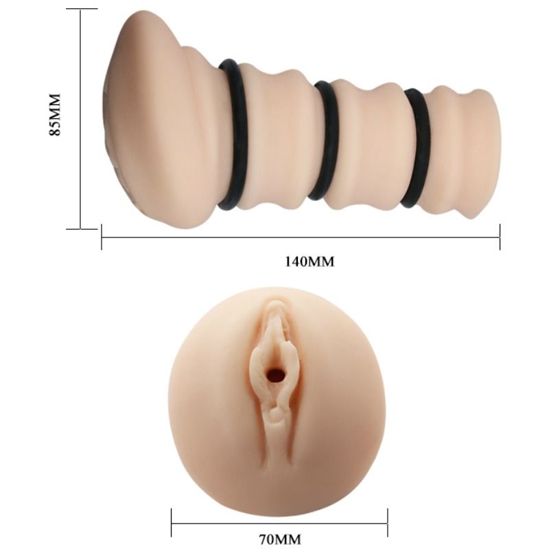 CRAZY BULL - MASTURBATOR Z PIERŚCIENIAMI MODEL WAGINA 2