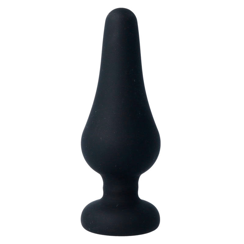 INTENSE - KOREK ANALNY PIPO L CZARNY SILIKON 13 CM