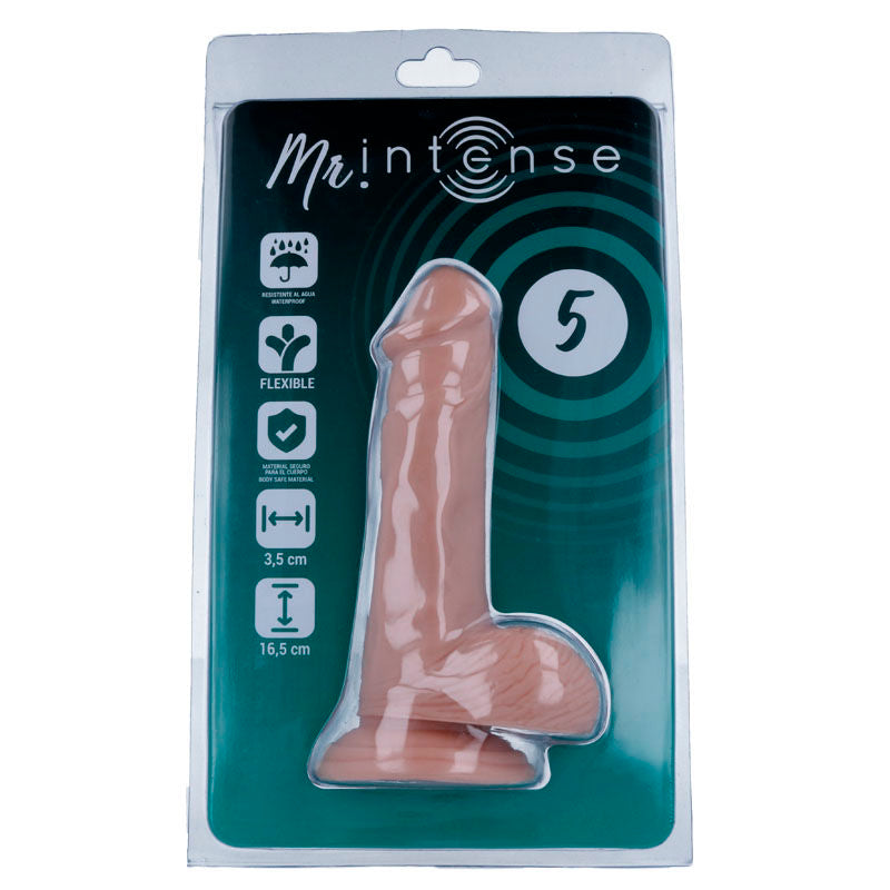 MR INTENSE - 5 REALISTYCZNY PENIS 16,5 CM -O- 3,5 CM