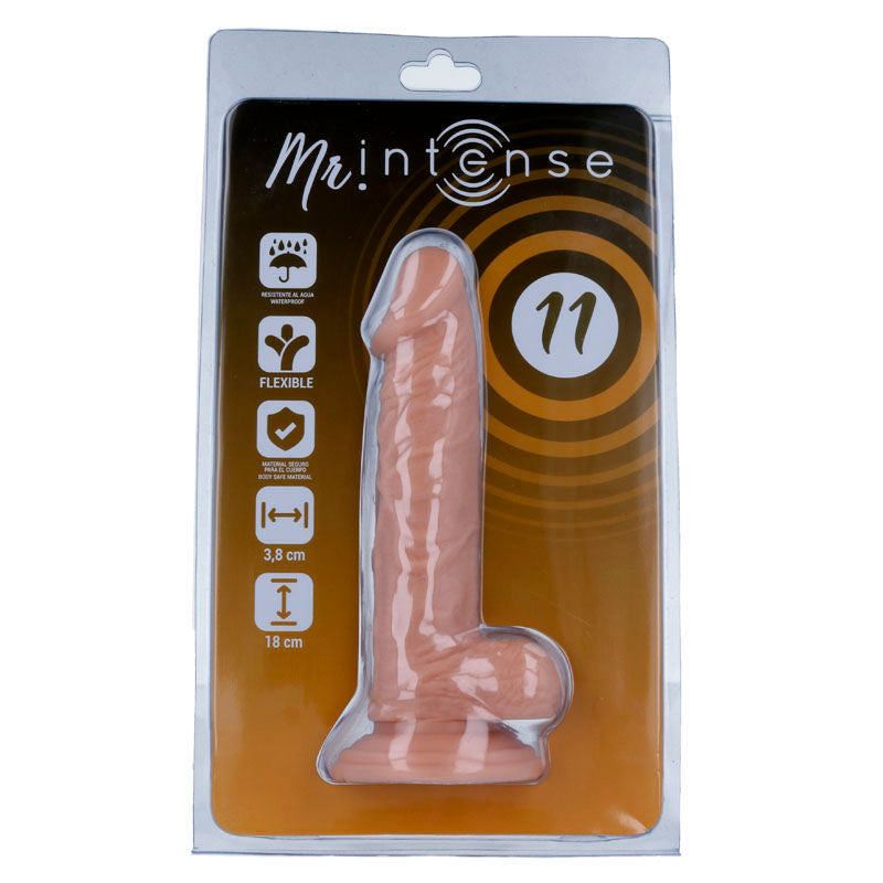 MR INTENSE - 11 REALISTYCZNY PENIS 18 CM -O- 3.8 CM
