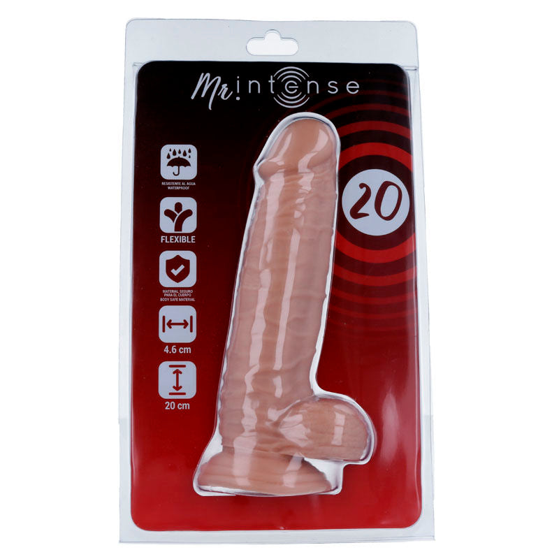 MR INTENSE - 20 REALISTYCZNYCH PENISÓW 20 CM -O- 4,6 CM