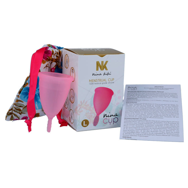 NINA KIKÍ - KUBECZEK MENSTRUACYJNY RÓŻOWY - ROZMIAR L