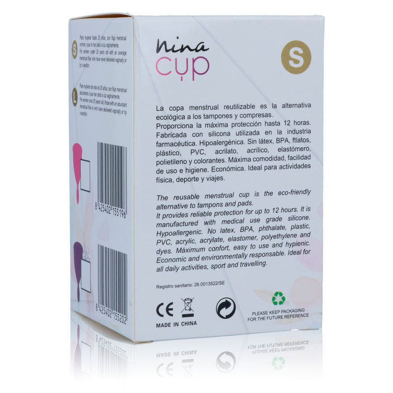 NINA KIKÍ - KUBECZEK MENSTRUACYJNY RÓŻOWY - ROZMIAR S