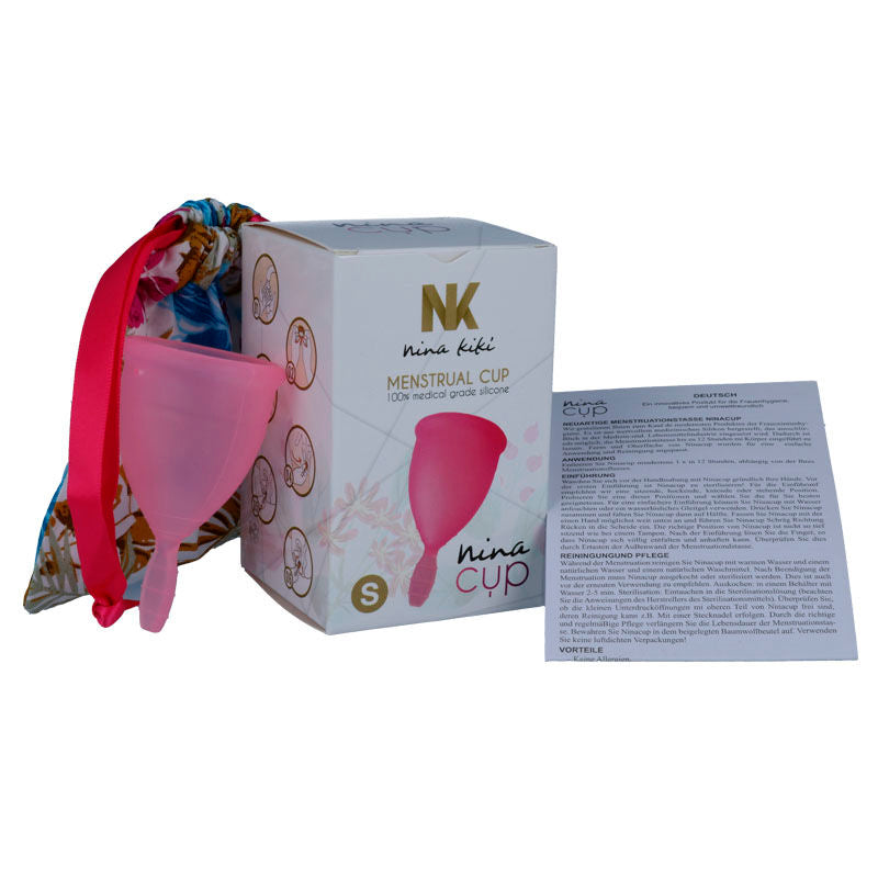 NINA KIKÍ - KUBECZEK MENSTRUACYJNY RÓŻOWY - ROZMIAR S