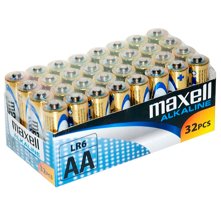MAXELL - BATERIA ALKALICZNA AA LR6 OPAKOWANIE*32 SZT.
