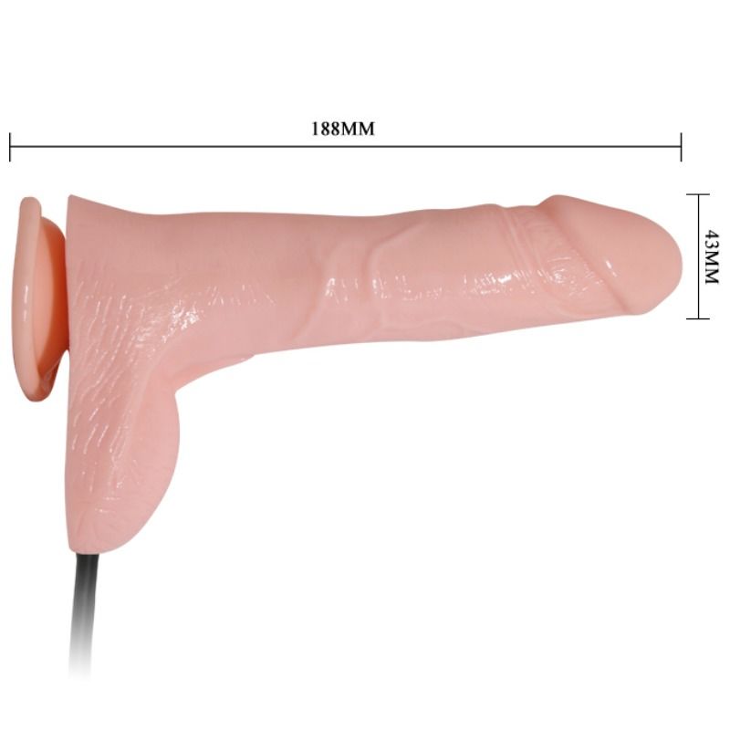 BAILE – REALISTYCZNE, WIBRUJĄCE I POMPOWANE DILDO 18,8 CM
