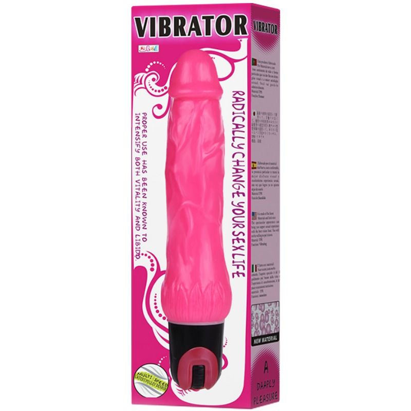BAILE - WIBRATOR DAAPLY PLEASURE Z WIELOMA PRĘDKOŚCIAMI RÓŻOWY
