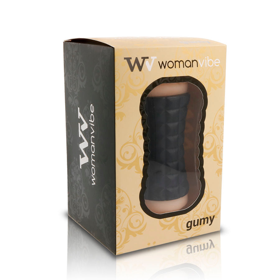 WOMANVIBE - PODWÓJNY GUMOWY MASTRUBATOR