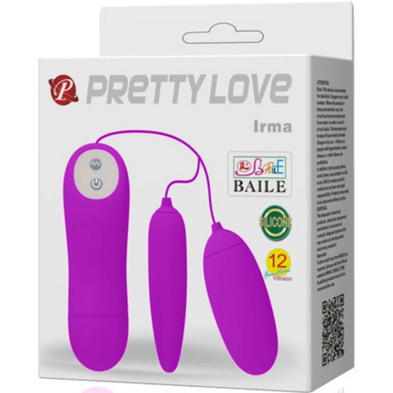 PRETTY LOVE – IRMA PODWÓJNE WIBRUJĄCE JAJKO