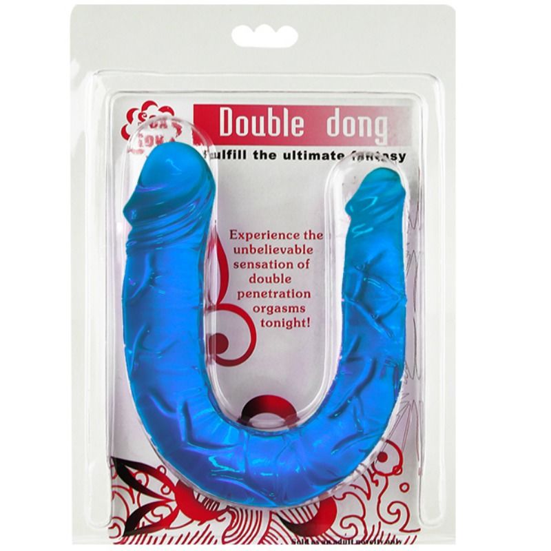 BAILE - PODWÓJNY DONG, PODWÓJNE DILDO NIEBIESKIE