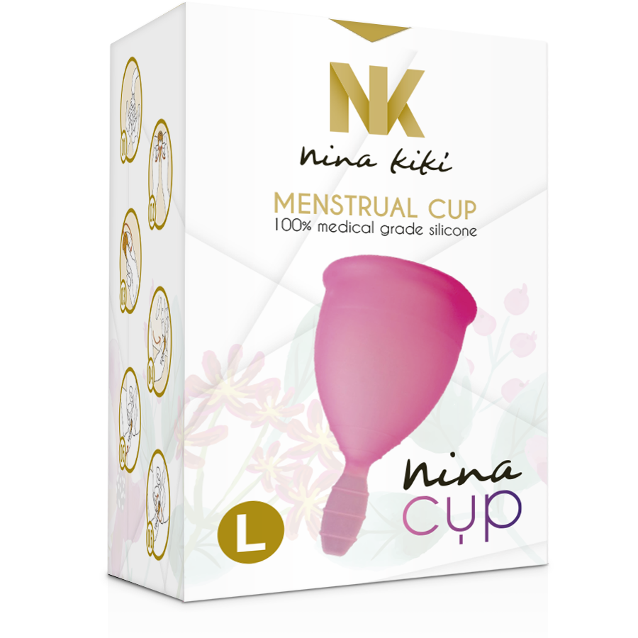 NINA KIKÍ - KUBECZEK MENSTRUACYJNY RÓŻOWY - ROZMIAR L