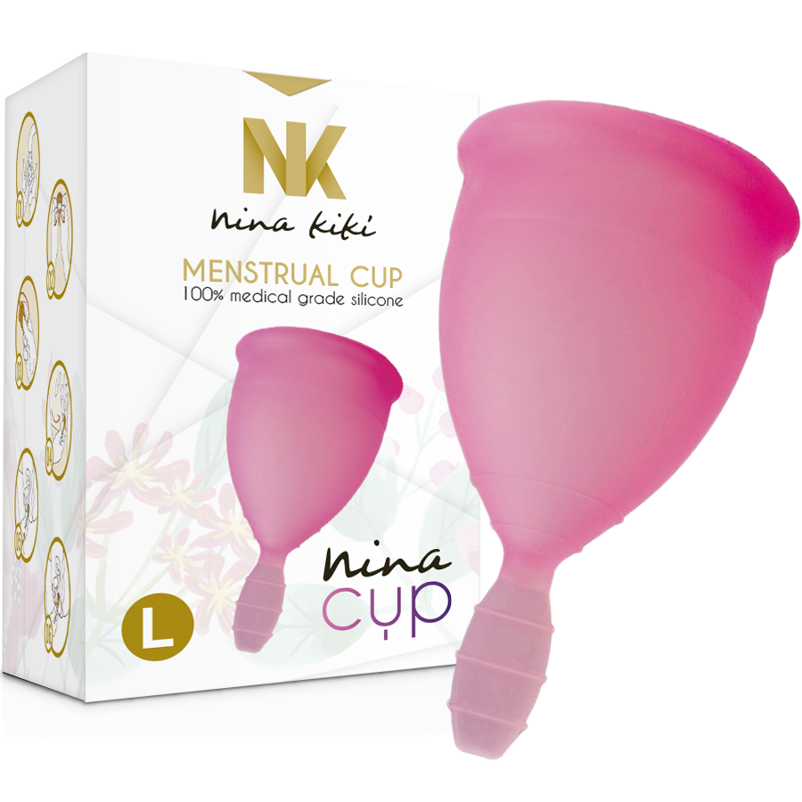 NINA KIKÍ - KUBECZEK MENSTRUACYJNY RÓŻOWY - ROZMIAR L