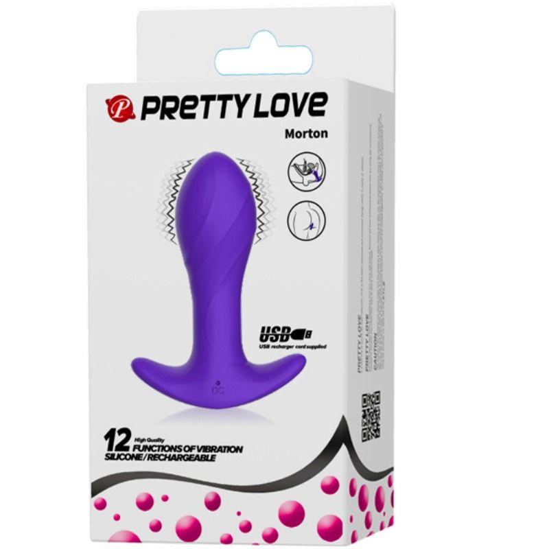 PRETTY LOVE - FIOLETOWY WIBRATOR ANALNY