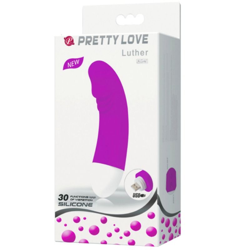 PRETTY LOVE - LUTHER MINI WIBRATOR 30 TRYBÓW WIBRACJI