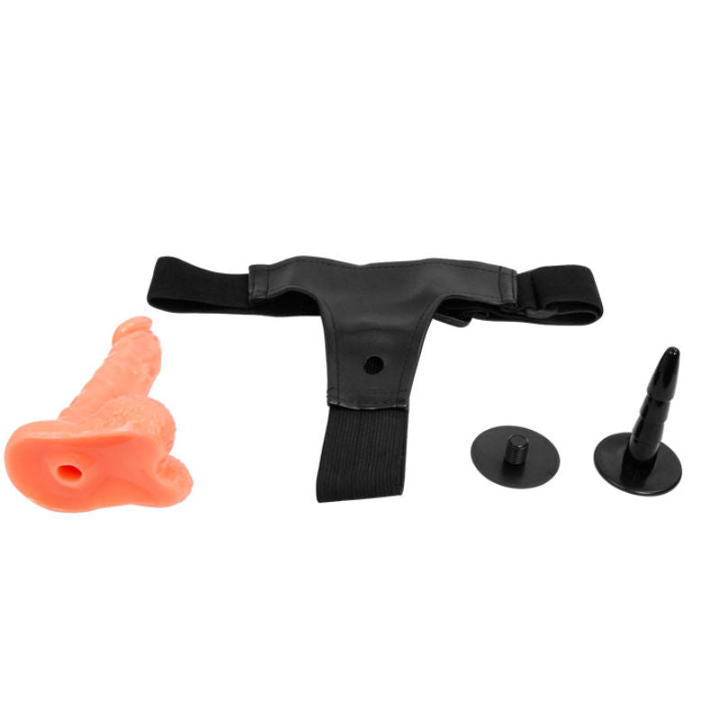 BAILE - UPRZĄŻ Z REALISTYCZNYM PENISEM I ULTRA-POŻĄDLIWYMI REGULOWANYMI MAJTKAMI 15,5 CM