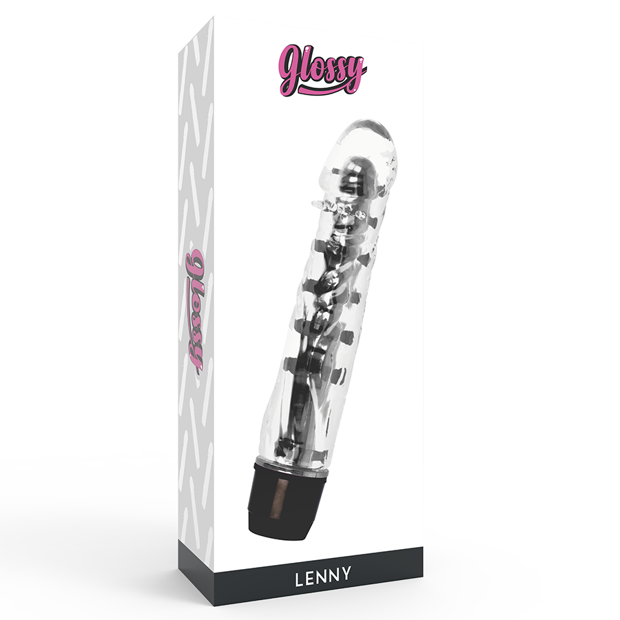 GLOSSY - WIBRATOR LENNY CZARNY