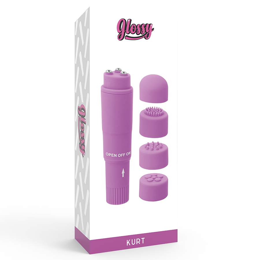 GLOSSY - KIESZONKOWY MASAŻER KURT FIOLETOWY