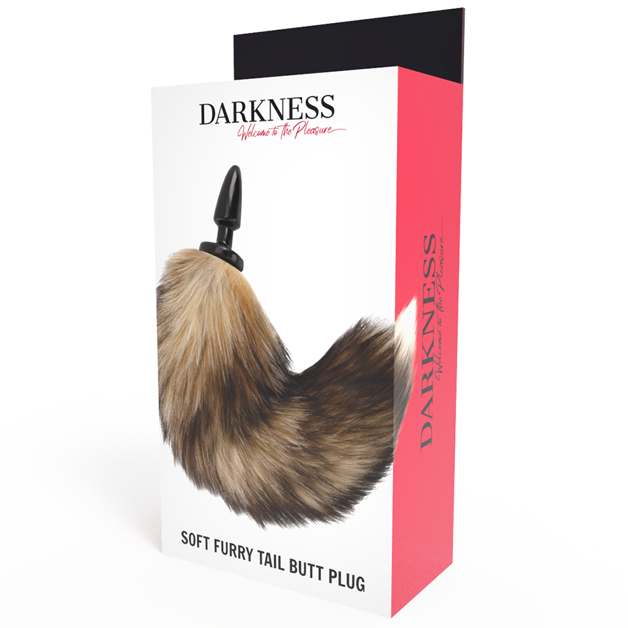 DARKNESS - NATURALNY OGON Z SILIKONOWYM KORKIEM ANALNYM 10 CM