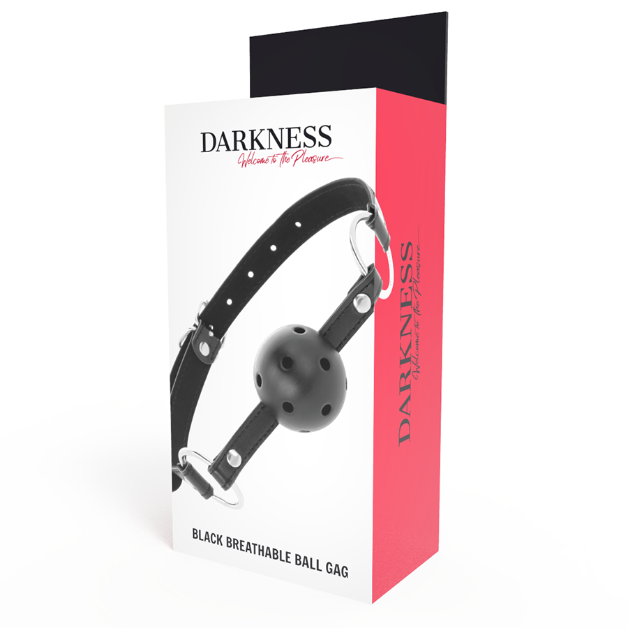 DARKNESS - CZARNY ODDYCHAJĄCY KNEBEL