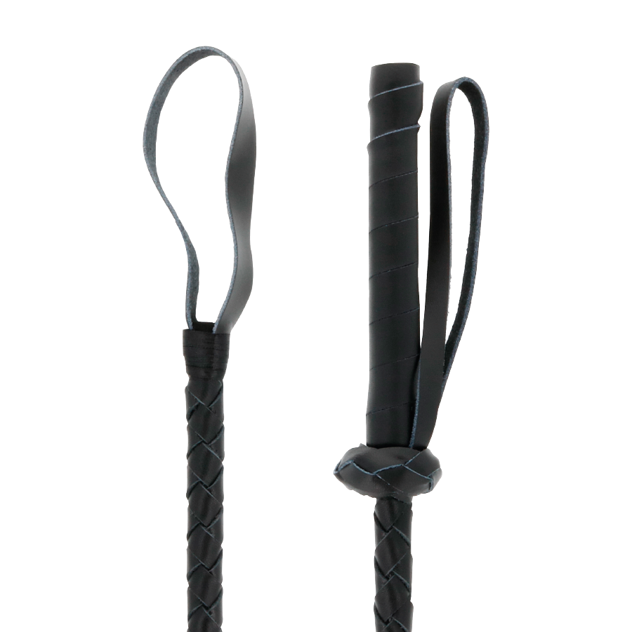 CIEMNOŚĆ - SKÓRZANY BDSM Bicz 60CM