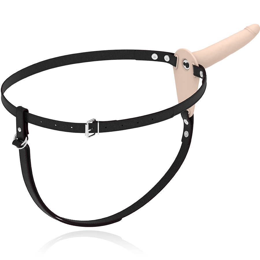 FETYSZ UPRZĄŻ DLA SUBMISYWNEJ - SILIKONOWY WIBRATOR W KOLORZE CIAŁA 15 CM