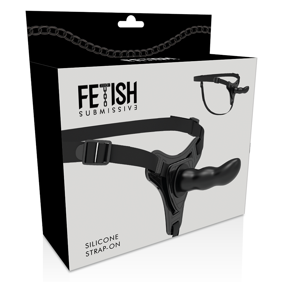 FETYSZ UPRZĄŻ DLA SUBMISYWNEJ - CZARNY SILIKON G-SPOT 16 CM