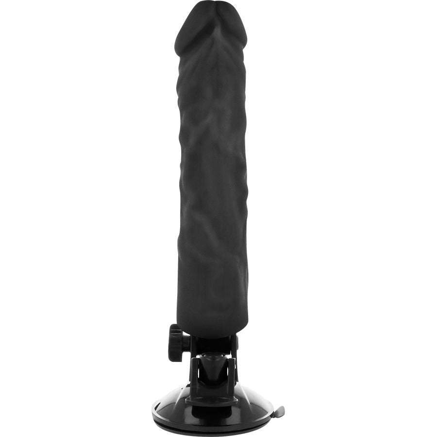 BASECOCK - REALISTYCZNY WIBRATOR Z PILOTEM CZARNY 21 CM -O- 4 CM