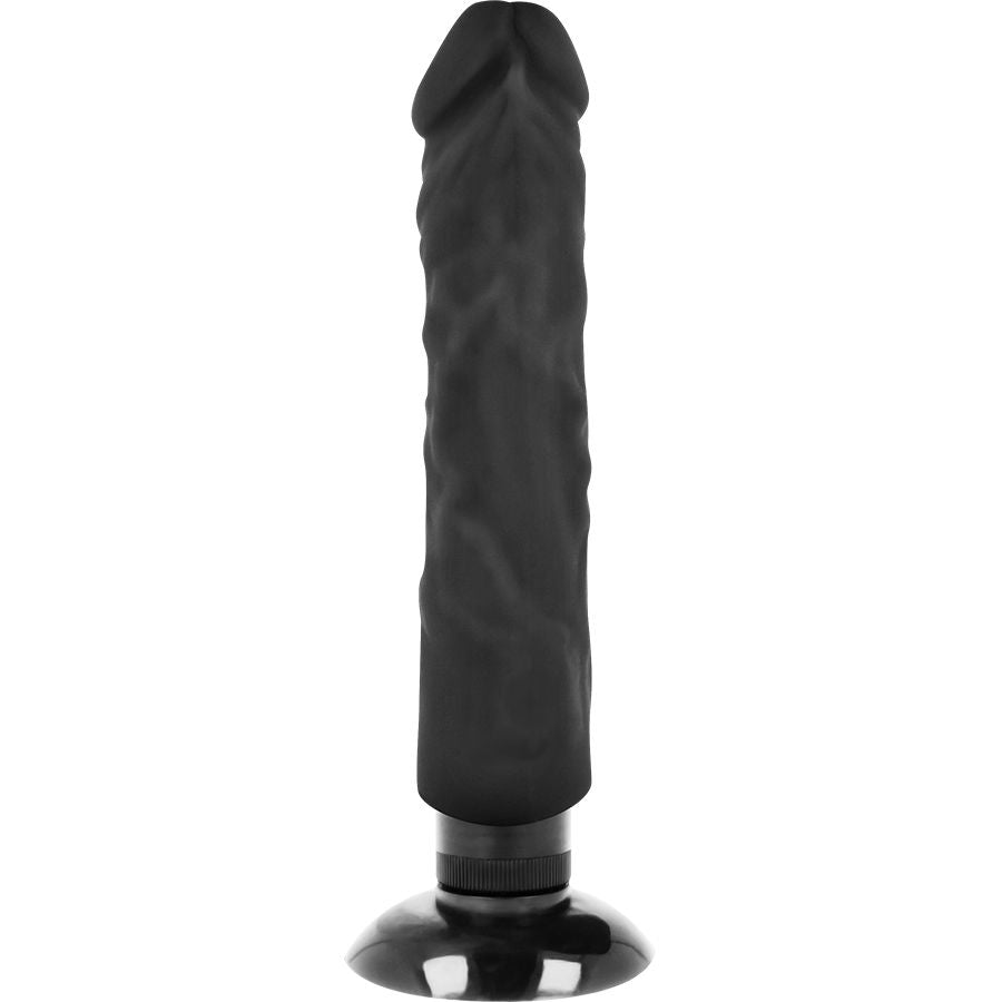BASECOCK - REALISTYCZNY WIBRATOR 2-1 CZARNY 20 CM -O- 4 CM