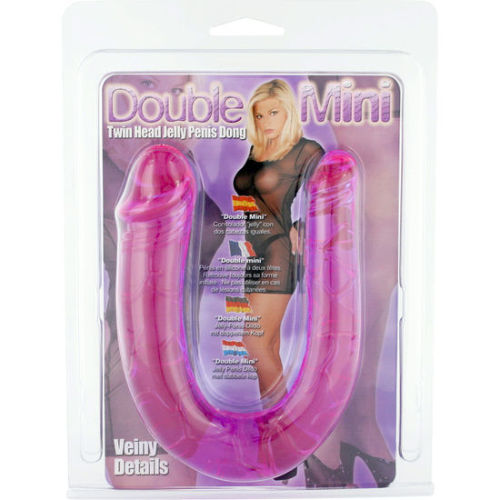 SIEDEM KREACJI - PENIS Z DWOMA ELASTYCZNYMI GŁÓWKAMI JELLY